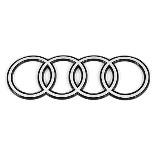 Audi 8Y5853742B90A Ringe Logo Emblem Aufkleber schwarz/weiß, nur für Limousine