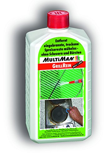 MultiMan GrillReiniger - 1 l - Entfernt eingebrannte Speisereste von Grill, Grillrost oder Herdplatten