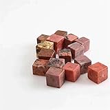 Wohnkultur, 10 Stück natürlicher Rhodonit, rosa Rhodonit-Würfel, Kristall-Polierstein, 15 mm–20 mm, Geschenke, natürlicher Kristall Haus Dekoration