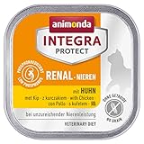 animonda Integra Protect Nieren Katzen, Nassfutter bei Niereninsuffizienz, mit Huhn, 16 x 100 g