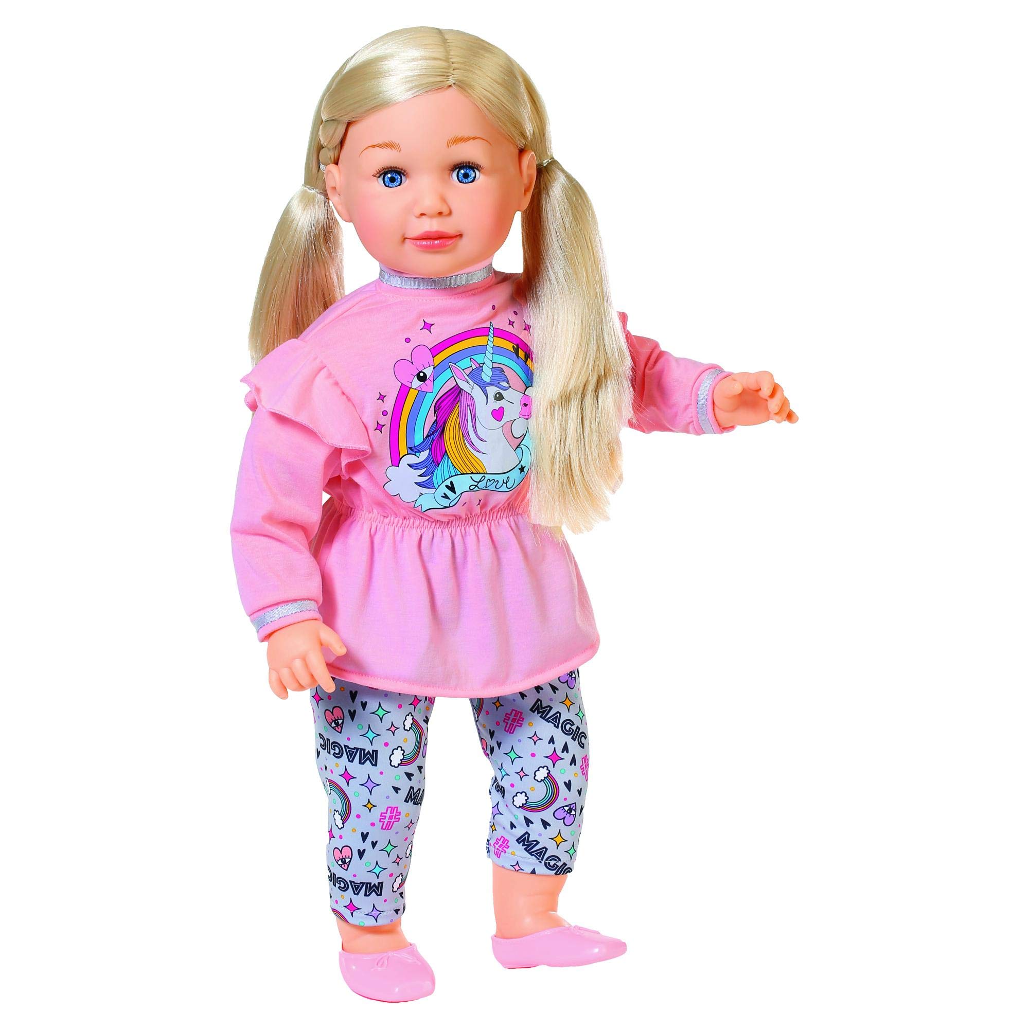 Sally Puppe mit weichem Körper und langen Haaren, 63 cm groß, 877654 Zapf Creation