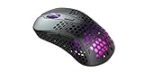 Xtrfy M4 RGB, ultraleichte kabelgebundene Gaming-Maus, ergonomisches Design für Rechtshänder, hochmoderner Pixart 3389 Sensor, einstellbare RGB-Beleuchtung, Black Edition
