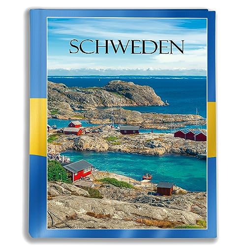 Urlaubsfotoalbum 10x15: Schweden, Fototasche für Fotos, Taschen-Fotohalter für lose Blätter, Urlaub Schweden, Handgemachte Fotoalbum