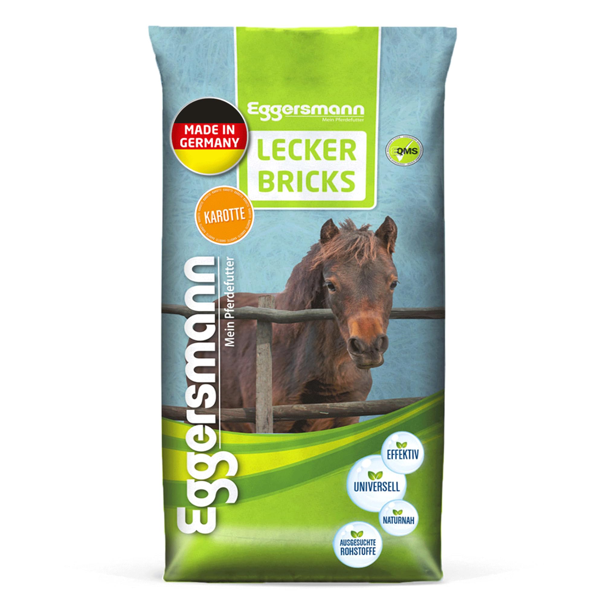 Eggersmann Lecker Bricks Himbeer – Pferdeleckerlis Himbeere – Leckerlies für Pferde und Ponies – 25 kg Sack