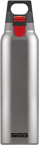 SIGG Hot & Cold ONE Brushed Thermo Trinkflasche (0.5 L), schadstofffreie und isolierte Trinkflasche, einhändig bedienbare Thermo-Flasche aus Edelstahl