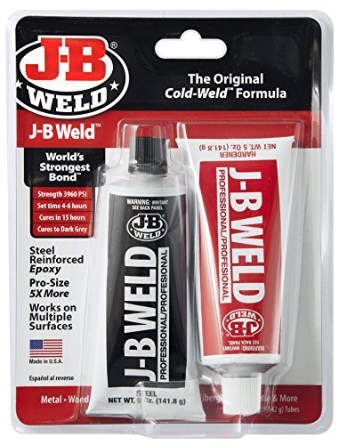 J-B Weld 8281 Professional Size Steel Reinforced Epoxy Twin Pack - 10 oz by J-B Weld