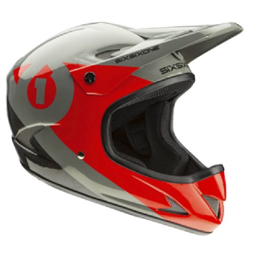 SixSixOne Helm Rage, Black/Red, S