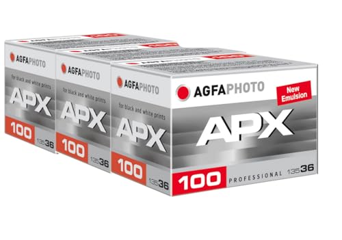 AgfaPhoto APX 100-36 Dreier Pack Schwarz/Weiß Bilderfilm