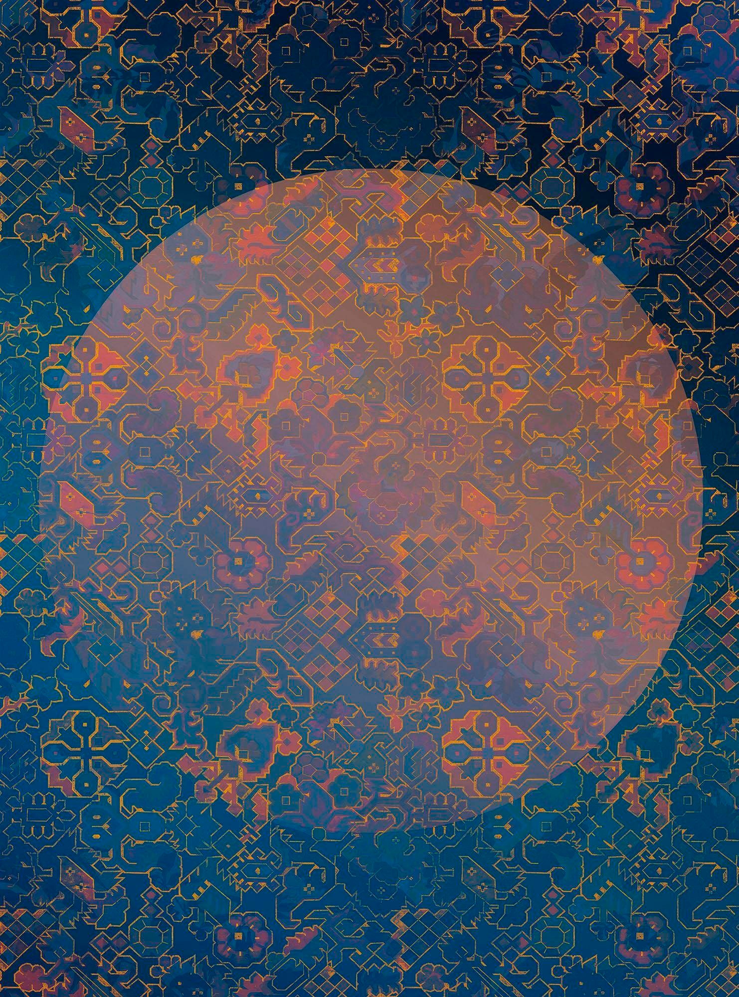 Komar Vliestapete "La Lune", 200x270 cm (Breite x Höhe)