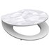 SCHÜTTE WC-Sitz »Diamond«, MDF, oval, mit Softclose-Funktion - weiss