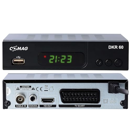 Comag DKR40 digitaler HD Kabel-Receiver (PVR Ready, HDTV, DVB-C, Time Shift-Funktion, HDMI, SCART, USB 2.0) schwarz