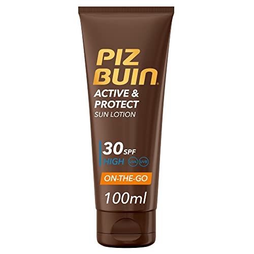 PIZ BUIN Active and Protect-Body Protection 100 Ml Active & Protect Sun Lotion SPF30, Multicolor, (1er Pack)