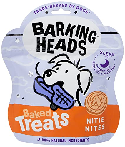 Barking Heads Hunde Leckerlis, Getreidefrei, Gute Nacht, mit Kamille und Baldrian 7 x 100g