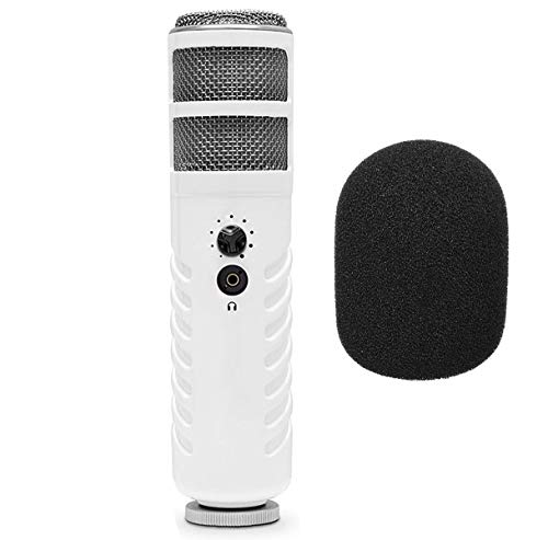 RODE Podcaster MKII USB Sprecher-Mikrofon + WS2 Schaumstoff Popschutz Windschutz