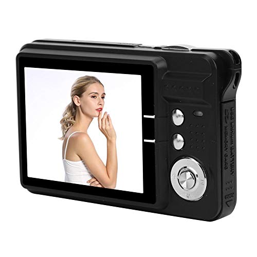 Dpofirs 8-Fach Zoom-Digitalkamera, Tragbare Kamera mit 2,7 Zoll TFT LCD Bildschirm und Integriertem Mikrofon, 1280 x 720 High Definition-Videokamera, Autofokus, Unterstützung für SD-Karte(schwarz)