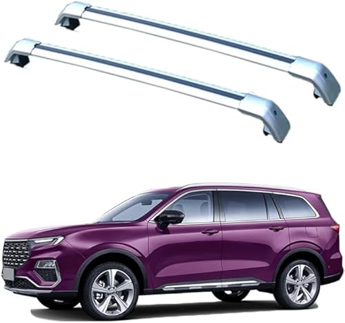 2 Stück Aluminium-Auto Dachträger Für Ford Äquator SUV 2020+, Gepäckträger Frachttransport Träger Auto-Dachzubehör