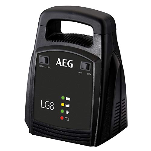 AEG Automotive 10273 Batterieladegerät LG 8 (12 Volt, 8 Ampere, LED Anzeige, Erhaltungsladegerät)