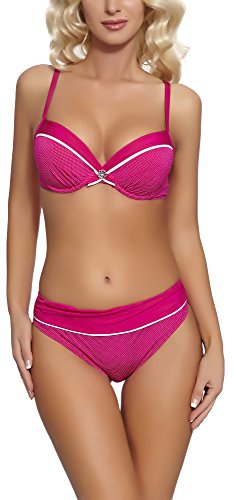 Feba Damen Push Up Bikini Set C1RL1 V2RS4 (Muster-03KS, Cup 70 C/Unterteil 36)