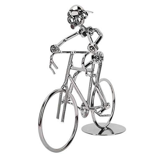 Pssopp Deko Fahrrad Modell Fahrrad aus Metall Kunst Fahrrad Modell Sammlereisen Skulptur Dekoration für Radfahrer, Art Dekoration Ornamente für Home Office