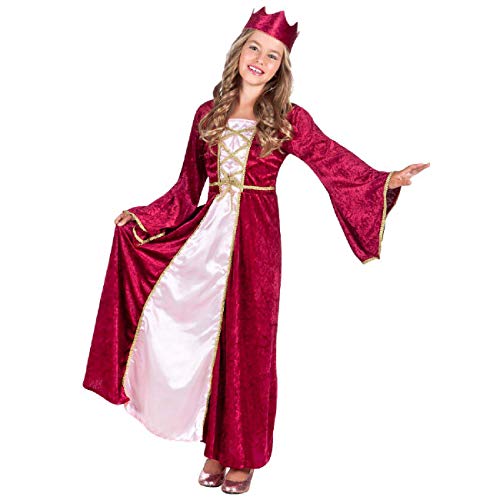 Bolandama Mädchen-Kostüm, Rot, 4-6 Jahre, 82142