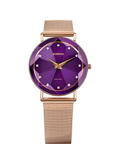 Jowissa, Schweizer Uhr Facet in violett, Uhren für Damen