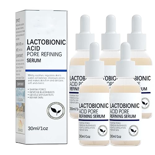EELHOE Lactobionic Acid Pore Refining Serum, Lactobionic Acid Pore Refining Serum, Lactobionic Acid Pore Shrink Face Serum, EELHOE Lactobionic Acid, Pores Tightening Serum (5pcs)