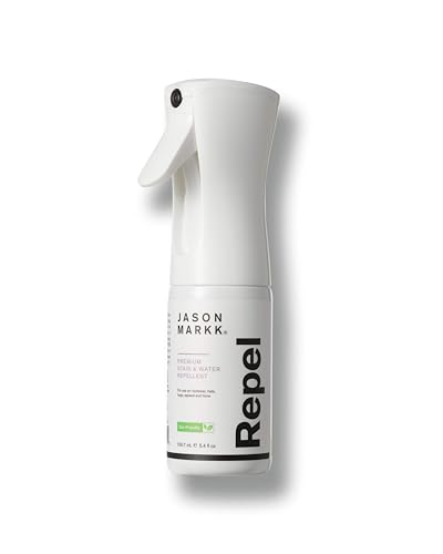 Jason Markk 5.4 oz. Repel Spray - Water-Based - Creates Durable & Breathable Barrier That Repels Liquids & Stains - Safe on All Materials Including Suede, Nubuck, Leather, and More