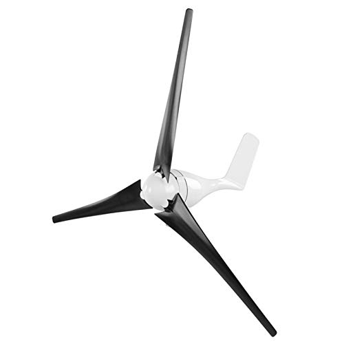 Kleiner Windgenerator Kit Windturbinengenerator 800W 23,6 Zoll zum Laden zu Hause(black, 48V)