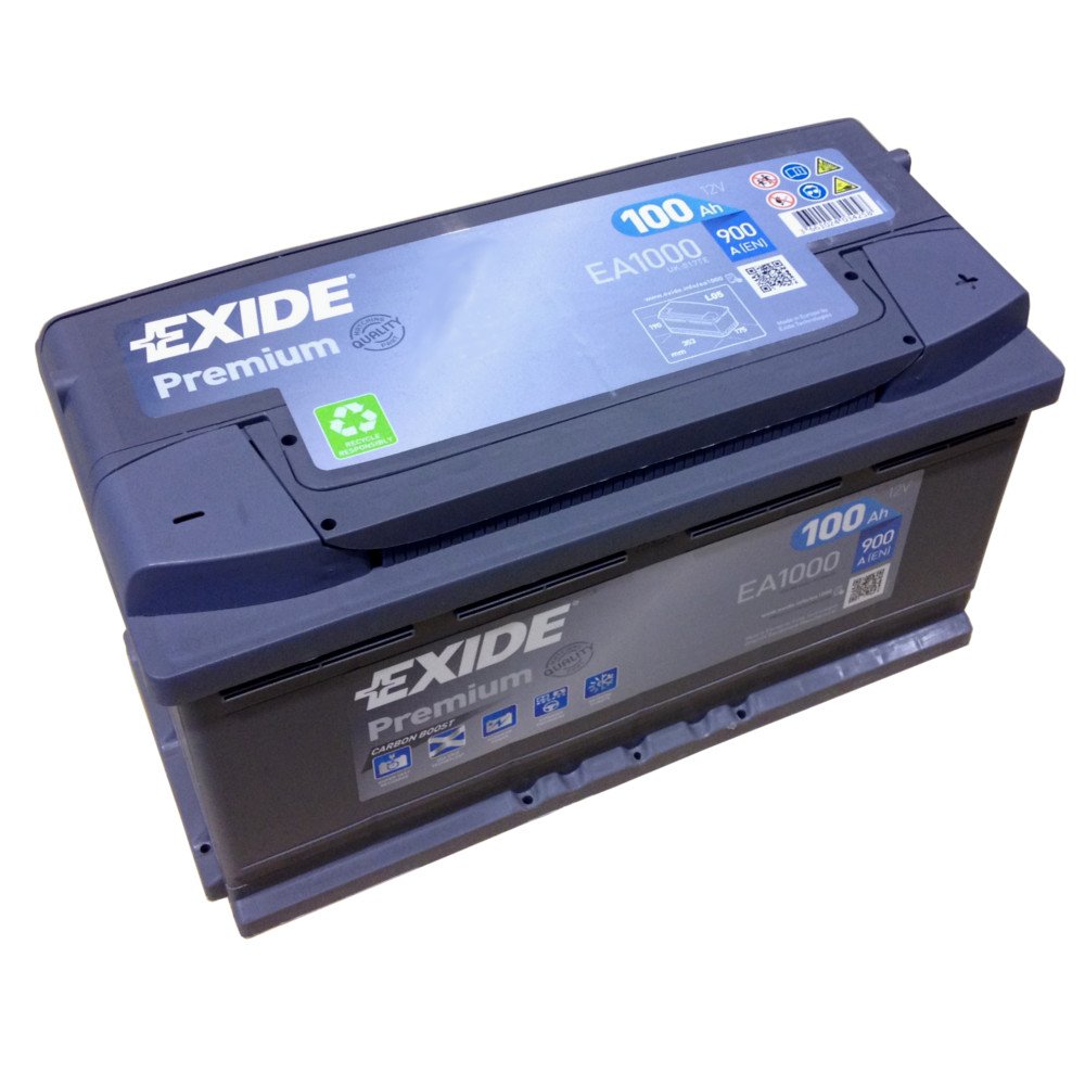 EXIDE PREMIUM EA 1000 12V 100AH Starterbatterie Neues Modell 2014/15