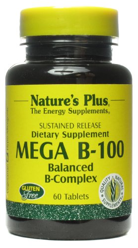 Nature s plus Mega b100 verlängerte Wirkung, 60 Tabletten gegen Stress, Nahrungsmangel