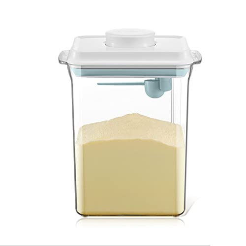 Milchpulverspender.Versiegelter PulverbehäLter, Tragbare Milchpulver-Aufbewahrungsbox FüR Lebensmittel, FeuchtigkeitsbestäNdige Versiegelung Zur Aufbewahrung Von Milchpulver Und Lebensmittel (Transparent, 2300ML)