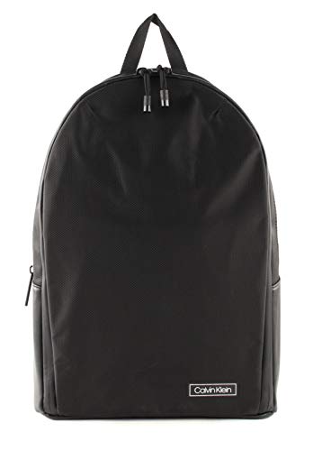 Calvin Klein Herren Revealed Round Backpack Schultertasche, Schwarz (Black), 0.1x0.1x0.1 centimeters
