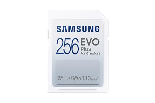 Samsung EVO Plus 256GB SDXC UHS-I U3 130MB/s Full HD & 4K UHD Speicherkarte (MB-SC256K/EU)