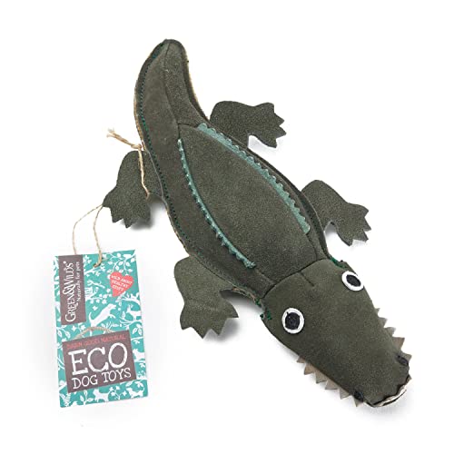 Green & Wilds Eco Hundespielzeug, Colin das Krokodil