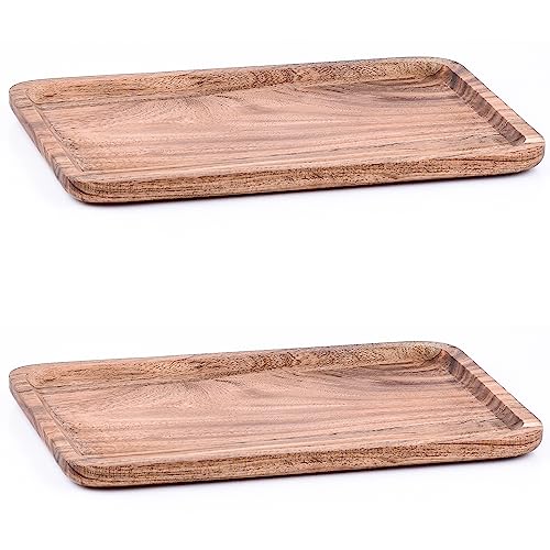 Marrakesch Serviertablett aus Holz 30x20cm groß | Tablett Servierplatte Anea modern als Tischdeko
