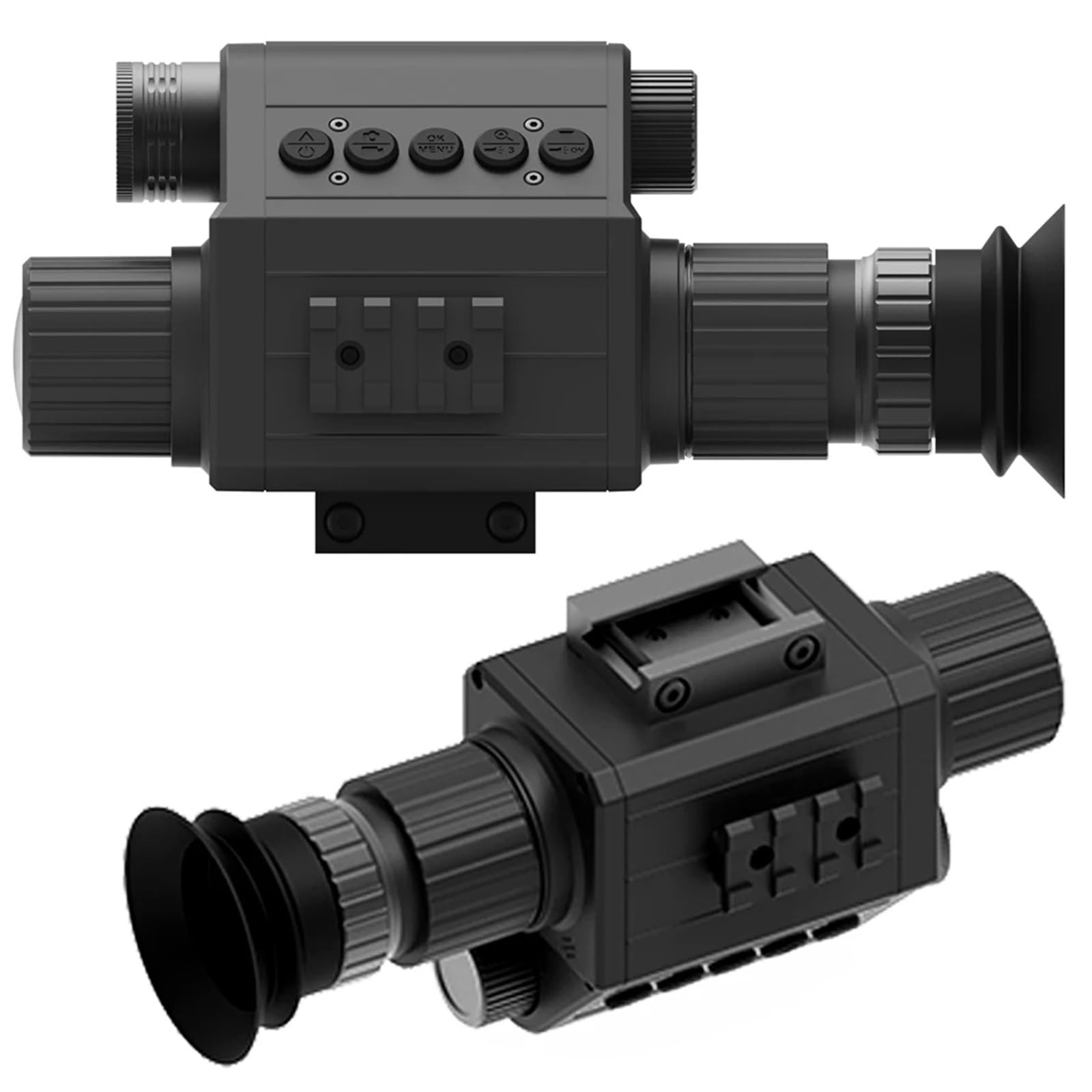 WUJITAIJI 2in1 Nachtsichtgerät, 850 nm Infrarot-Nachtsicht-Monokular 1080P Video-/Fotokamera für Camping, 4X digitaler Zoom, 1310 Fuß/400 m Lange Distanz
