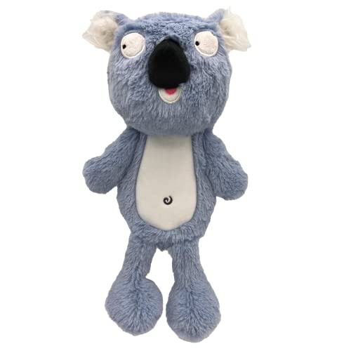 Lulubelles Power Plüsch-Slappies | Kirby Koala (groß) | in verschiedenen Tierstilen erhältlich | Quietsch- & Shake-Hundespielzeug | kein Stuff Bauch mit quietschendem TPR-Ball im Kopf | simuliert die Jagdnatur für Hunde