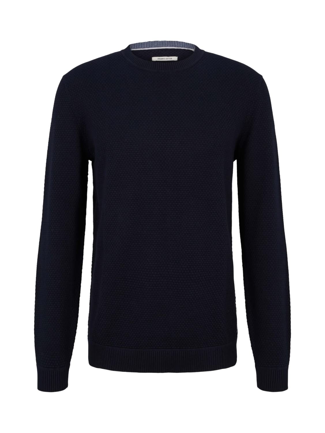 TOM TAILOR Herren Struktur Sweater (M, Blau)