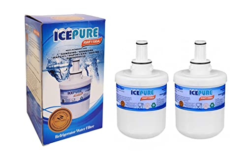 Icepure RWF1100A Kühlschrank-Wasserfilter kompatibel für Samsung DA29-00003G, 2 Stück