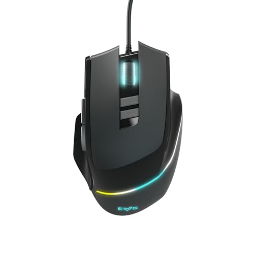 Energy Sistem Gaming Mouse ESG M5 Triforce (Maus 10.000 DPI, 8/10/15 anpassbare Tasten, verstellbare Gewichte, RGB-Licht)
