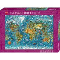 Heye Puzzle 2000 pièces : Map Art Miniature World