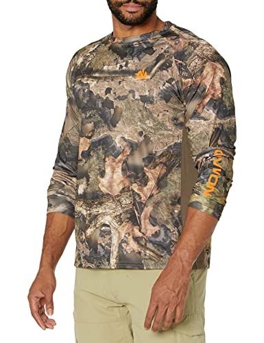 Nomad Herren Pursuit Langarmshirt | Jagdhemd mit Sonnenschutz Hemd, Mossy Oak Droptine Camo, Medium