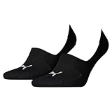 PUMA Unisex Invisible Footie Sport Socken Sportsocken 8er Pack (35-38, Black)