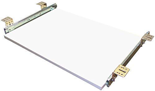 EisenRon Tastaturauszug Weiss 80x40 cm Nutzhöhe XL 77mm Schublade Auszug für Tastatur