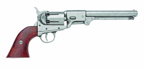 Denix Colt-Revolver 1860 silbergrau - Spielzeugwaffe