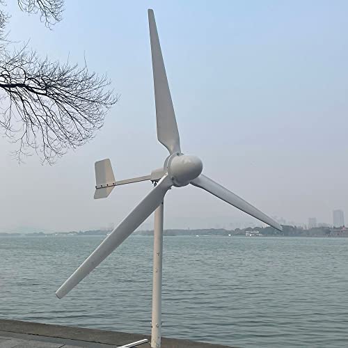 3000W Windkraftanlage 24V 48V 96V 220V Horizontaler Windgenerator 3KW Permanentmagnetgenerator 3 Blätter Windturbine Freie Energie (230V)