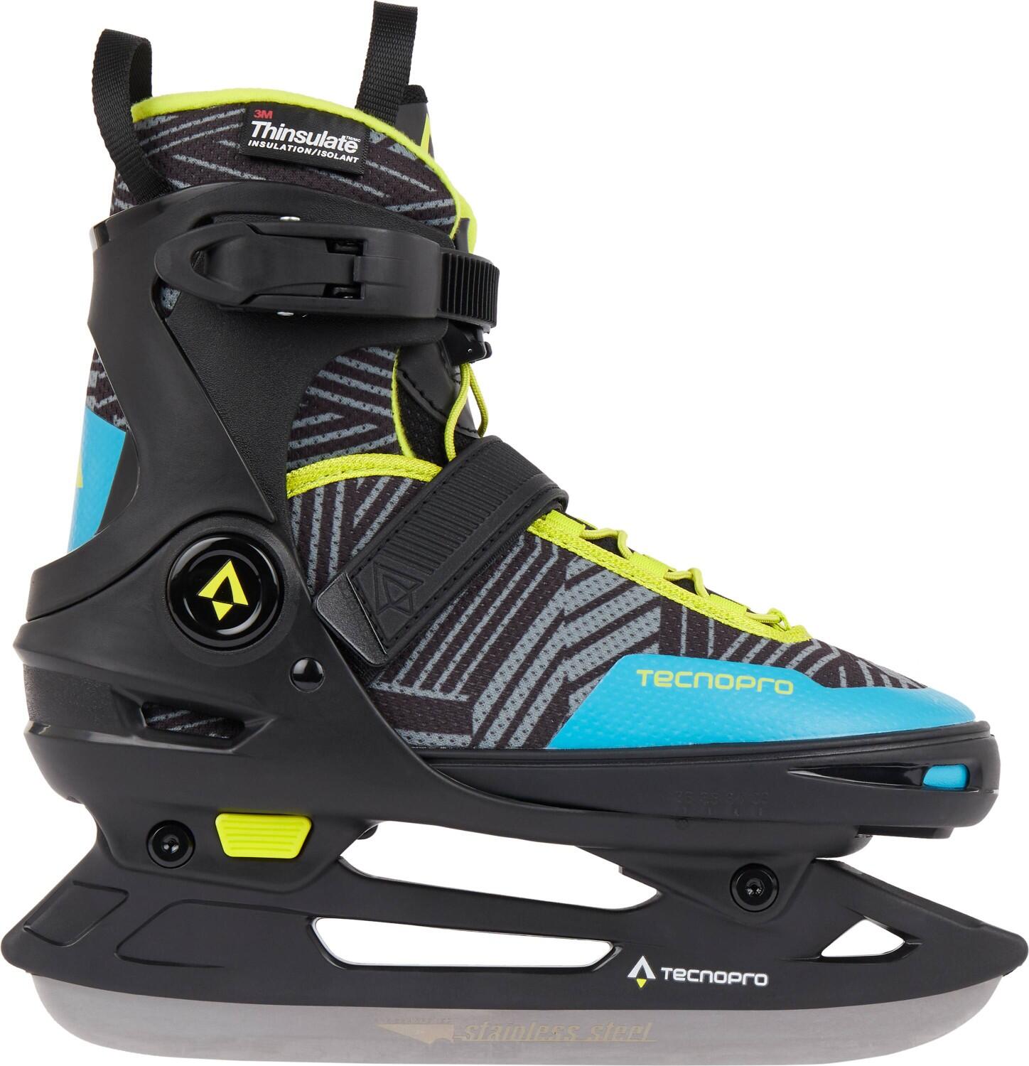 TecnoPro Flash Adj. 3 Eishockeyschuh (Gr&ouml;&szlig;e: 33.0 - 36.0, 900 schwarz/blau/gr&uuml;n)