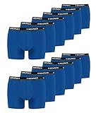 HEAD Herren Boxershorts Cotton Stretch 891003001 12er Pack, Farbe:Blau, Wäschegröße:M, Menge:12er Pack (6X 2er Pack), Artikel:-021 Blue/Black