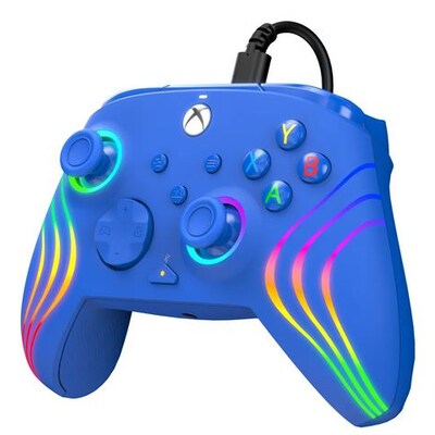 PDP Xbox Afterglow Wave Wired Controller Blue