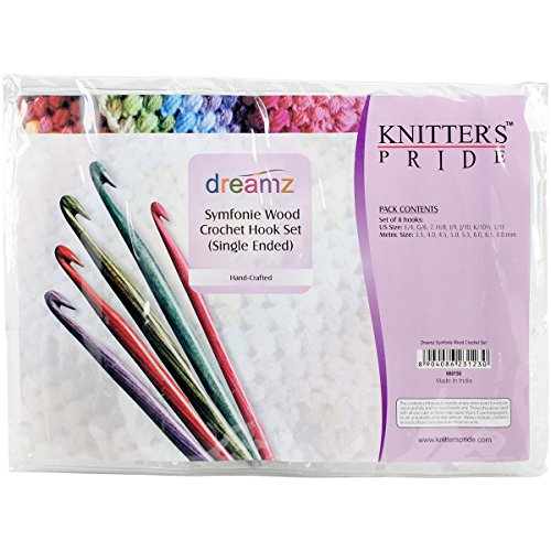 Knitter's Pride Dreamz Single Ended Häkelnadel Set Größen E/3,5 mm bis L/8 mm